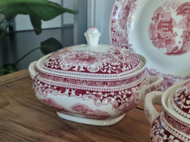 Regout Castillo Old England rood compleet Eetservies 6-pers.