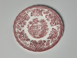 Engels rood Myott Tonquin ontbijtbord 20 cm