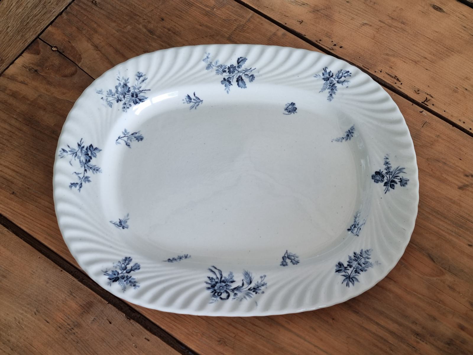 Petrus Regout Riva blauw Schaal 32,5 cm