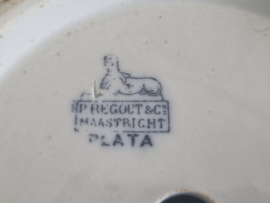 Petrus Regout Plata donker blauw Bloempot