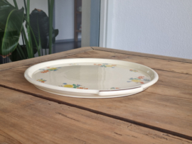 Societe Ceramique Bloemetje Serveerschaal  rond 27,5 cm