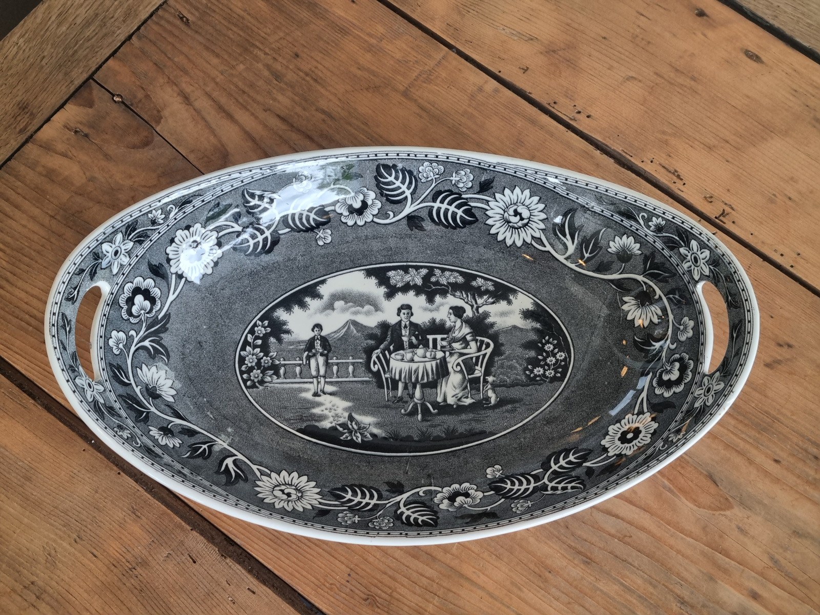 Tea Drinker zwart Societe Ceramique Schaal 36 cm