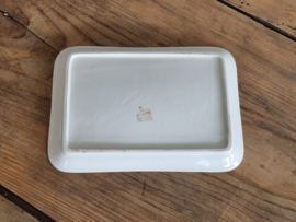 Oud Boerenbont Regout Onderbord Kaasstolp