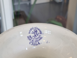 Société Céramique Cilla Lila tazza, ronde schaal op voet 22,5 cm