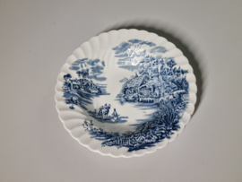 Engels blauw Johnson Bros Happy England diep pasta curry bord 22 cm