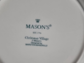 Engels Mason's Christmas Village 1796 Kerstservies Ontbijtbordje 20 cm