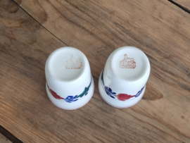 Boerenbont Regout set 2x Beker Mok 8,5 cm