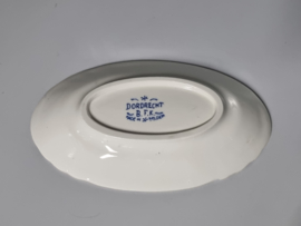 Boch BFK decor Dordrecht blauw ovaal schaaltje 23,5 cm