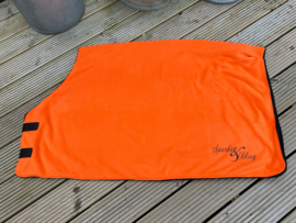 Double fleece decke neon orange