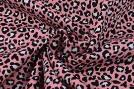 Kopstuk onderlegger pink leopard