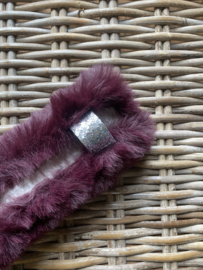 Neusbontje luxury fur aubergine