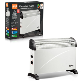 RAF Convector Kachel - 3 warmtestanden - 750/1250/2000W, Regelbare Thermostaat - Compact en Geruisloos
