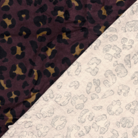 Nicky Velours - Leopard   - Wine Caramel Black