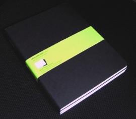 Set van 3 Moleskine Cahier Plain notitieboeken XL zwarte kaft