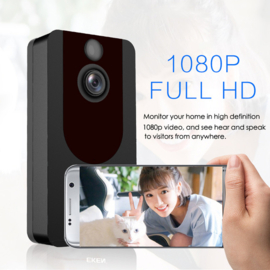 Wifi deurbel intercom video camera deur bel ring eufy EKEN V7 + app